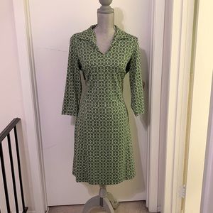 J. McLaughlin green collared dress size large